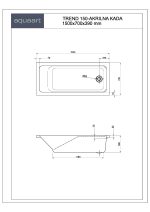 TREND 150 KUPAONSKA KADA 1500x700 mm - Slika 2