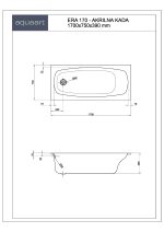 ERA 170 KUPAONSKA KADA 1700x750 mm - Slika 2