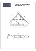 NATURA 140 KUPAONSKA KADA 1400x1400 mm - Slika 2