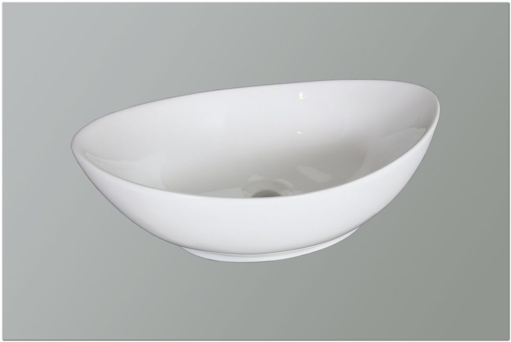 QUINN NADGRADNI KERAMIČKI UMIVAONIK 590x385x200 mm - Slika 2