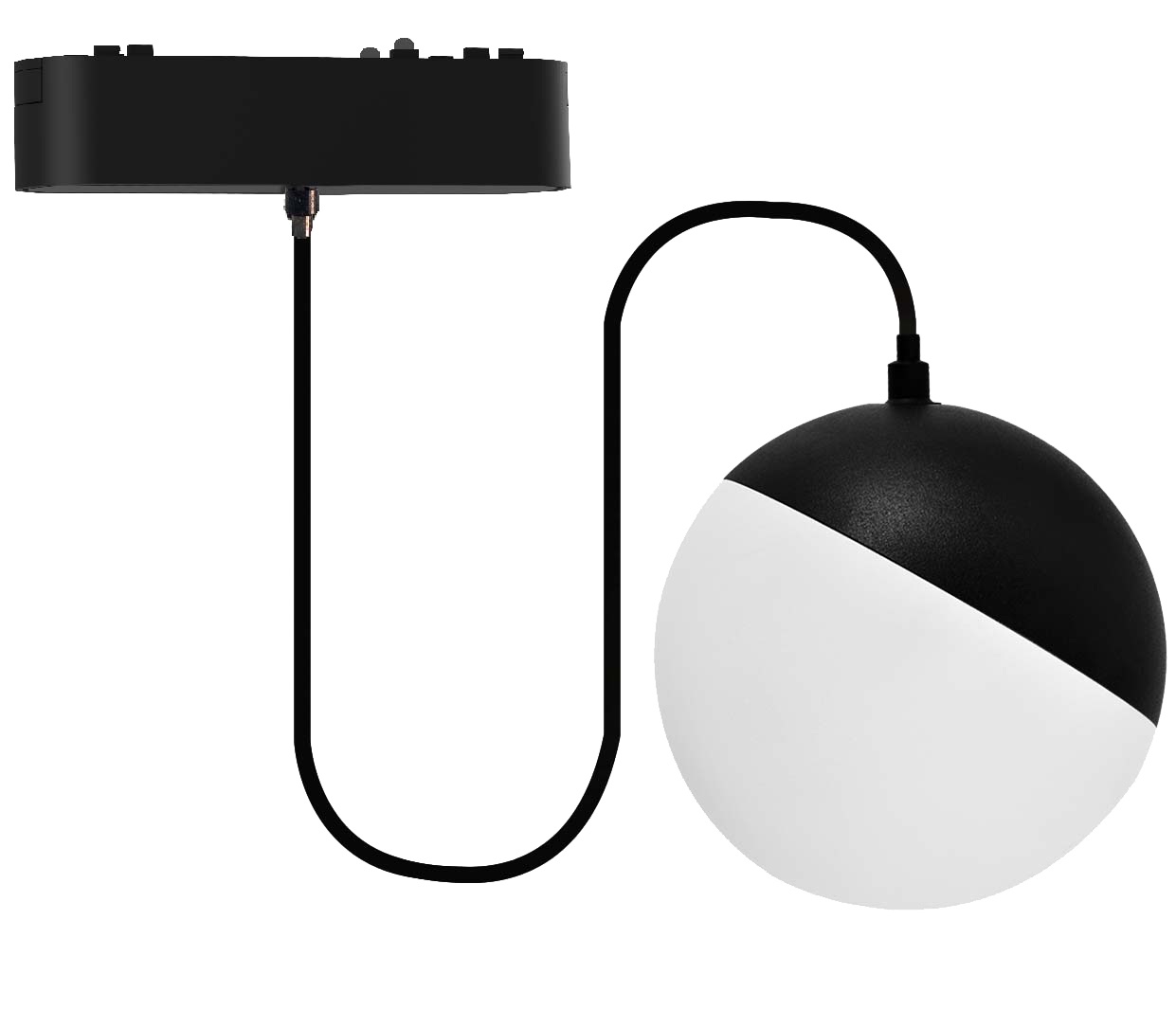 10127-1-2.jpg LED TRAČNA MAGNETNA VISEĆA SVJETILJKA 10W 3000/4000K 800 LM IP20 BLACK - Slika 1