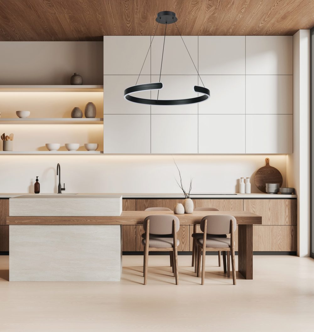 LED VISEĆA SVJETILJKA RHEA D600 45W 3150LM 3000/4000/6000K IP20 BLACK - Slika 2