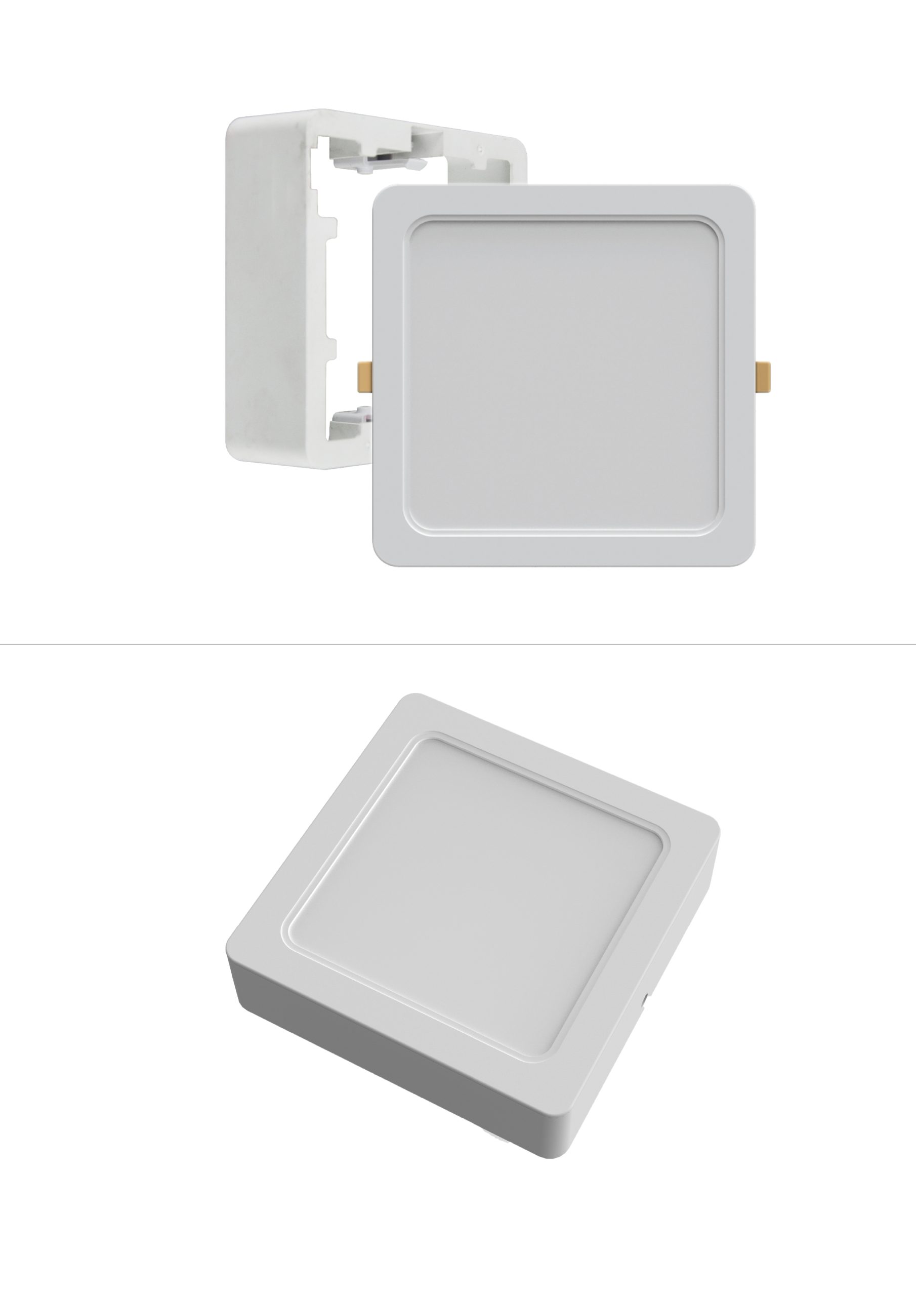 10358-1.jpg VANJSKI LED PANEL SQUARE IP54 220x220 24W 2040lm 4000K - Slika 1