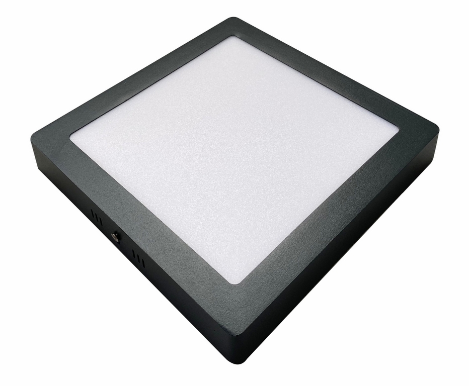 10507-1-1.jpg SLIM LED PANEL SQUARE NADGRADNI DARK GREY 120x120 6W 450lm 4000K - Slika 1