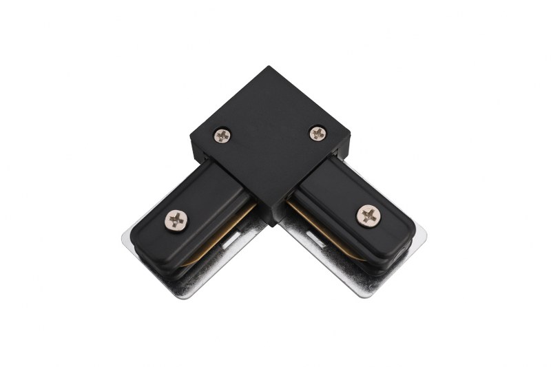 10576-1.jpg CONNECTOR FOR TRACK RAIL "L" 90° BLACK - Image 1