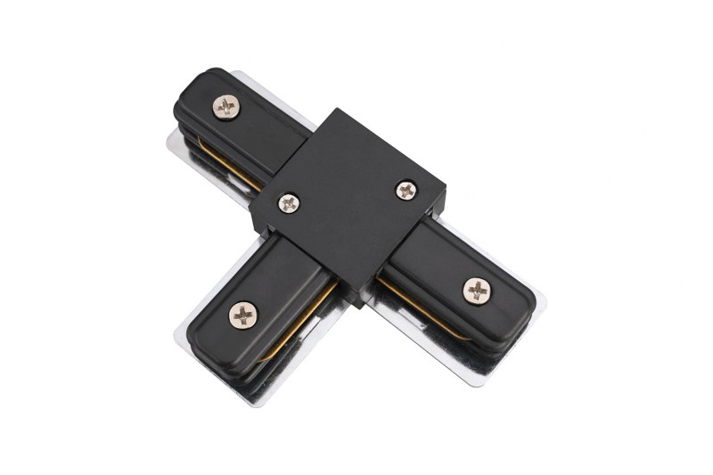 10578-1.jpg KONEKTOR ZA SPAJANJE TRAČNIH VODILICA 3 NAČINA CRNI - Slika 1