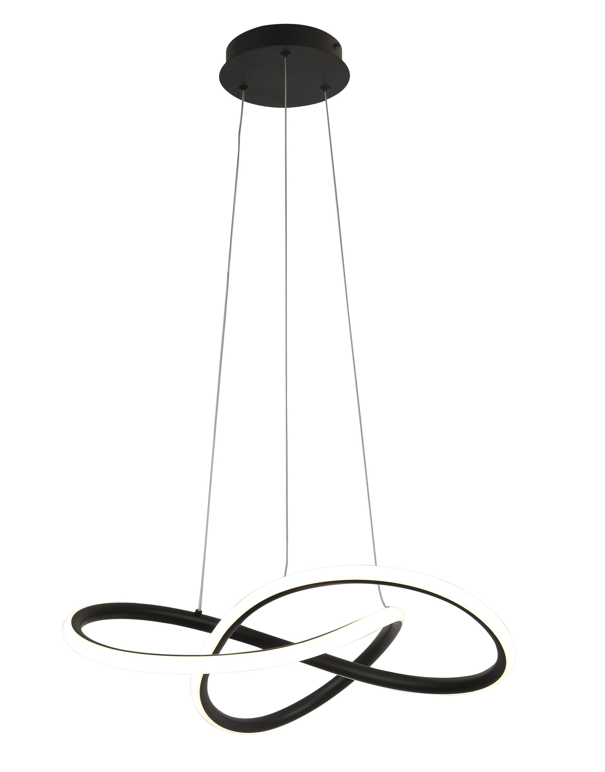 10703-1.jpg LED VISEĆA SVJETILJKA VANA D500 46W 3065 lm 3000/4000/6000K IP20 BLACK - Slika 1