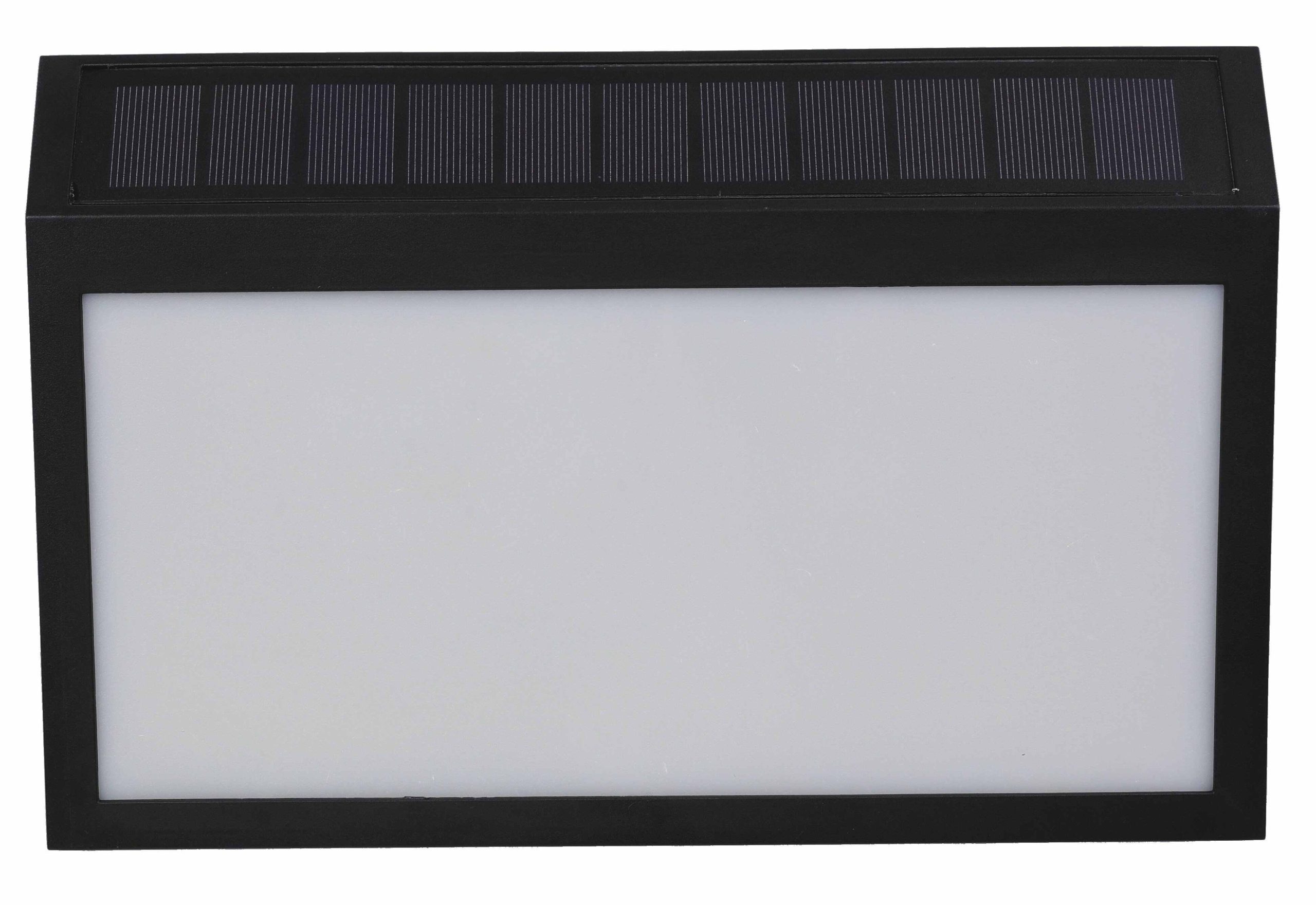 10713-1-1.jpg SOLARNA ZIDNA SVJETILJKA 1W 50 lm 4000K IP54 BLACK+ NALJEPNICE ZA OZNAKU KUĆNOG BROJA - Slika 1