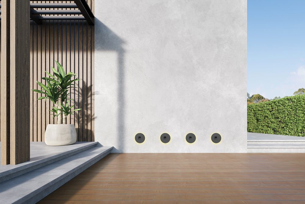 LED VANJSKA UGRADBENA SVJETILJKA DALLAS ROUND 1W 25 lm 4000K IP54 BLACK - Slika 2