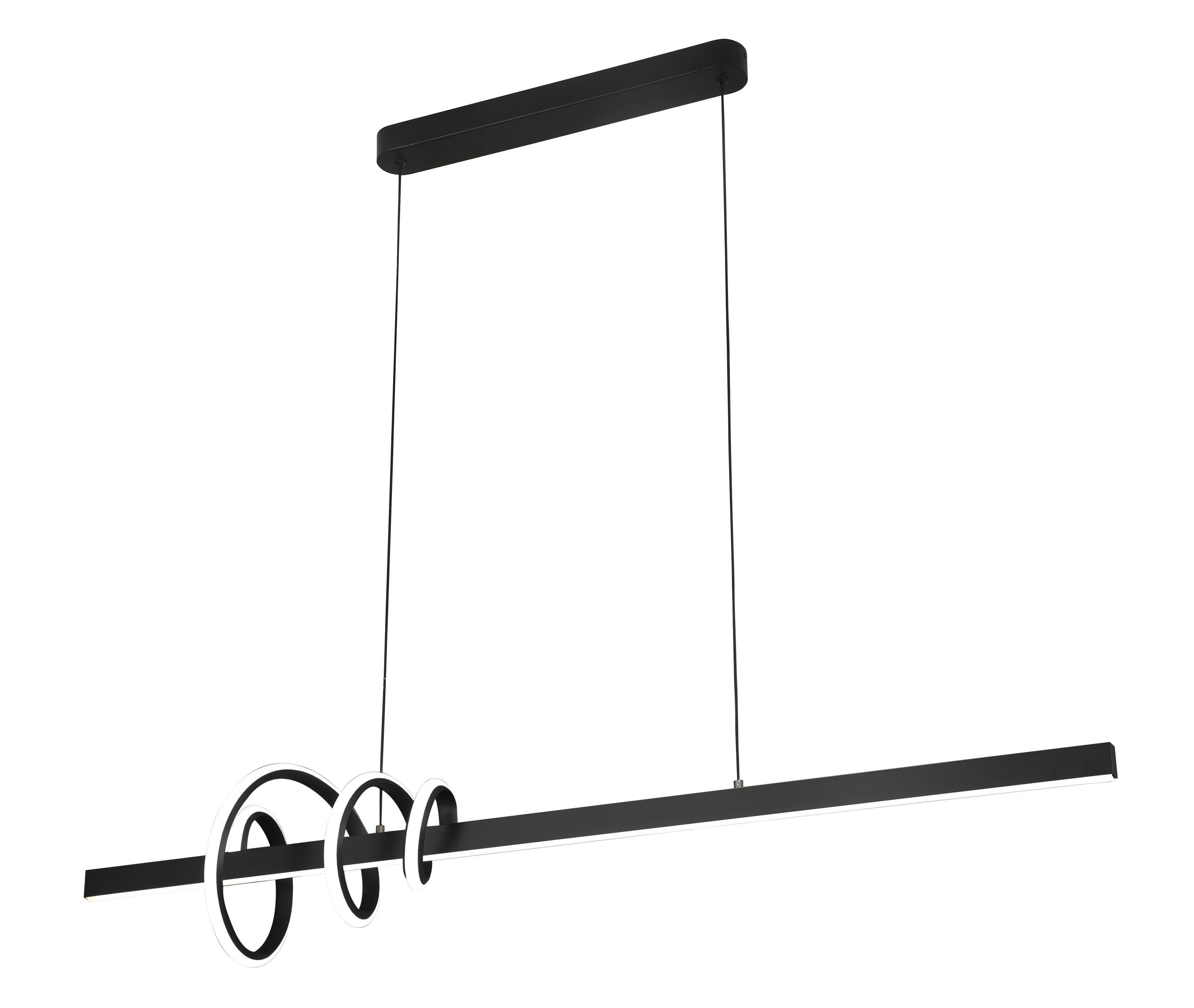 10742-1.jpg LED VISEĆA SVJETILJKA AURORA 52W 2650 lm 4000K IP20 BLACK - Slika 1