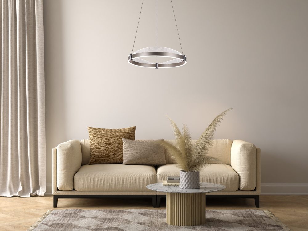 LED VISEĆA SVJETILJKA SIMONA D500 49W 2600lm 4000K IP20 BRUSHED COFFEE - Slika 2