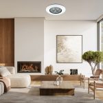 STROPNA LED SVJETILJKA S VENTILATOROM ELLA D550 48W 2600-4800lm 3000-6500K + REMOTE CONTROL BLACK - Slika 2