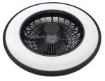 STROPNI LED VENTILATOR NATALIE DIA 486 mm 48W 2600-4800lm 3000-6500K BLACK, UPRAVLJAČ UKLJUČEN