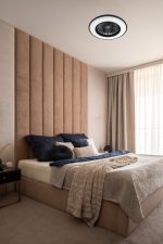 STROPNI LED VENTILATOR NATALIE DIA 486 mm 48W 2600-4800lm 3000-6500K BLACK, UPRAVLJAČ UKLJUČEN - Slika 2