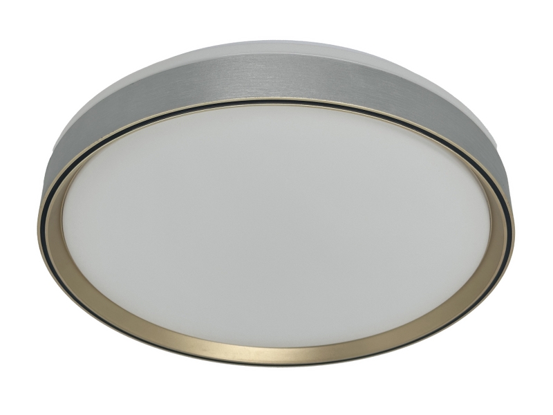10905-1-1.jpg LED STROPNA SVJETILJKA HAZEL PVC D380 24W 1440 lm 3000-6500K IP20 SILVER BRUSHED - Slika 1