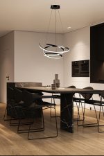 LED VISEĆA SVJETILJKA CORA D540 42W 1818LM 3000K IP20 BLACK - Slika 3