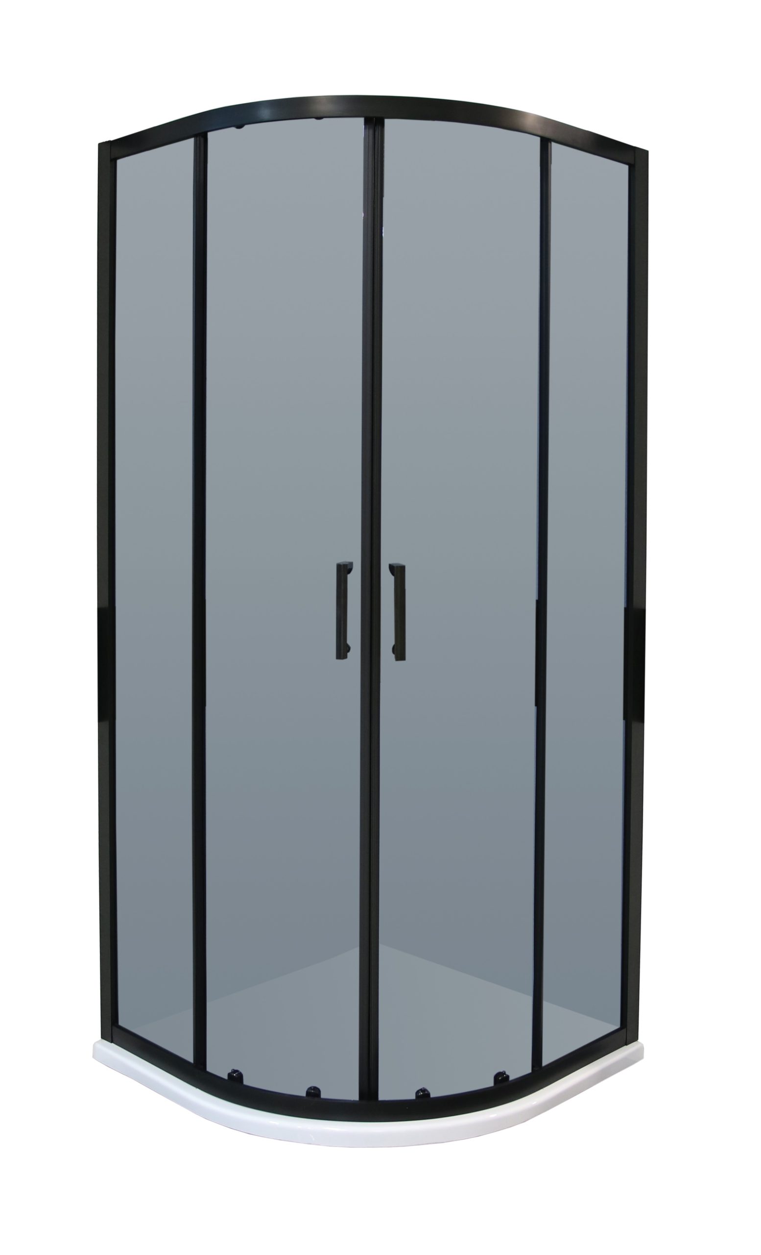 15222-1.jpg TK BLACK 90 POLUKRUŽNA TUŠ KABINA 90x90x195 cm - Slika 1