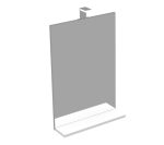 IVA 50 OGLEDALO S LED RASVJETOM BIJELI SJAJ