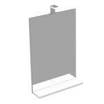 IVA 50 OGLEDALO S LED RASVJETOM BIJELI SJAJ