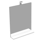 IVA 60 OGLEDALO S LED RASVJETOM BIJELI SJAJ