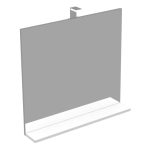 IVA 80 OGLEDALO S LED RASVJETOM BIJELI SJAJ