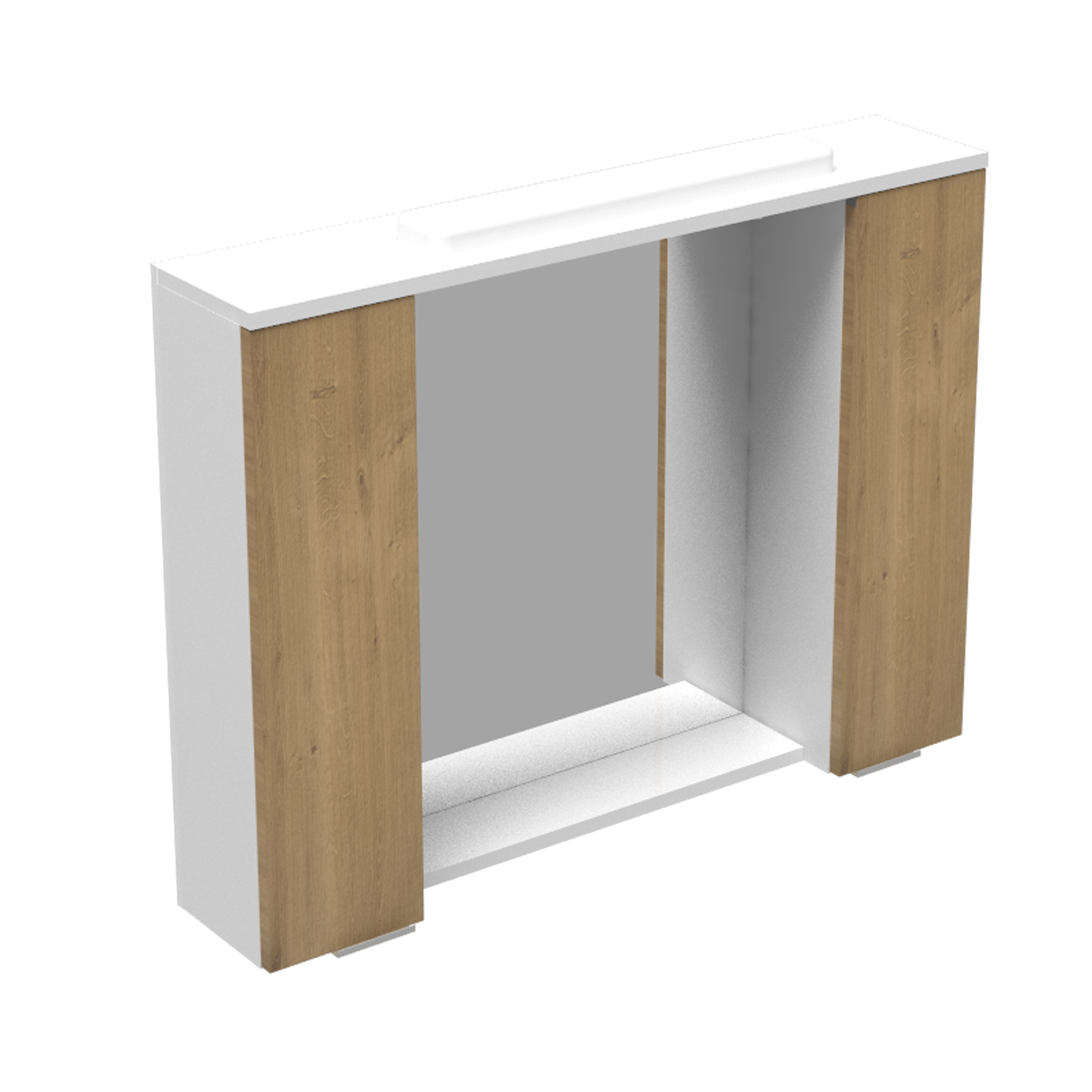 15927-1.jpg ANA 100 GORNJI KUPANSKI ORMARIĆ SA RASVJETOM BARDOLINO - Slika 1