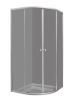 TK RONDA 90 POLUKRUŽNA TUŠ KABINA 90x90x185 cm - Slika 3