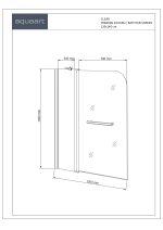 CLEAR 120-6 PARAVAN ZA KADU 120X140 CM - Slika 2