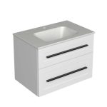 ETERNITY 70 DONJI KUPAONSKI ORMARIĆ BIJELI MAT CRNA RUČKICA