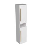 ETERNITY 170 VOV BOČNI KUPAONSKI ORMARIĆ BIJELI MAT ZLATNA RUČKICA