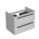 SHARP 70 DONJI KUPAONSKI ORMARIĆ BIJELI SJAJ CRNA RUČKICA