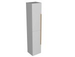 SHARP 170 SIDE CABINET WHITE GLOSS GOLD HANDLE