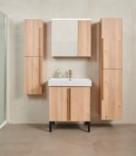 SHARP 60 GORNJI KUPAONSKI ORMARIĆ HRAST NATURAL - Slika 2