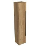 SHARP 170 BOČNI KUPAONSKI ORMARIĆ HRAST NATURAL CRNA RUČKICA