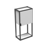 RIDDLE NEW BOČNI KUPAONSKI ORMARIĆ BIJELI SJAJ