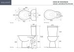 MOHO WC MONOBLOK ZIDNI ODVOD 665x375x725 mm - Slika 5