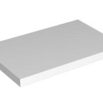 HIP 80 PLOČA ZA UMIVAONIK BIJELI SJAJ 80x55 cm