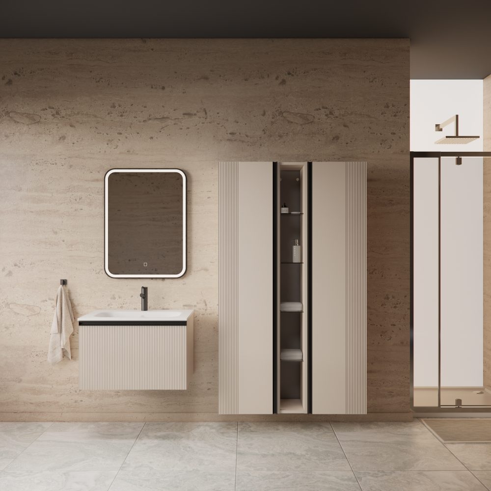 MIRAGE 80 DONJI KUPAONSKI ORMARIĆ KAŠMIR CRNA RUČKICA - Slika 2