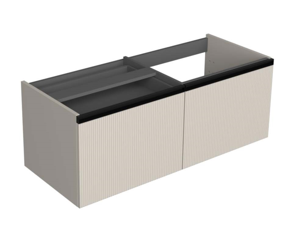 17103-1.jpg MIRAGE 120 DONJI KUPAONSKI ORMARIĆ DESNI KAŠMIR CRNA RUČKICA - Slika 1