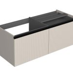 MIRAGE 120 DONJI KUPAONSKI ORMARIĆ LIJEVI KAŠMIR CRNA RUČKICA