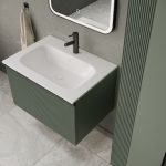 MIRAGE 80 DONJI KUPAONSKI ORMARIĆ ZELENA MAT CRNA RUČKICA - Slika 6