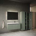 MIRAGE 100 DONJI KUPAONSKI ORMARIĆ ZELENA MAT CRNA RUČKICA - Slika 4