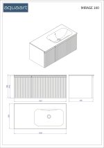 MIRAGE 100 DONJI KUPAONSKI ORMARIĆ ZELENA MAT CRNA RUČKICA - Slika 7