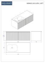 MIRAGE 120 DONJI KUPAONSKI ORMARIĆ LIJEVI ZELENA MAT CRNA RUČKICA - Slika 7