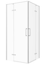 TK PARLA 90 CHROME KVADRATNA TUŠ KABINA 90X90X195 cm