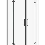 TK PARLA 90 BLACK POLUKRUŽNA TUŠ KABINA 90X90X195 cm