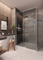 TK TELDE 80120 CHROME PRAVOKUTNA TUŠ KABINA 80X120X195 cm - Slika 2