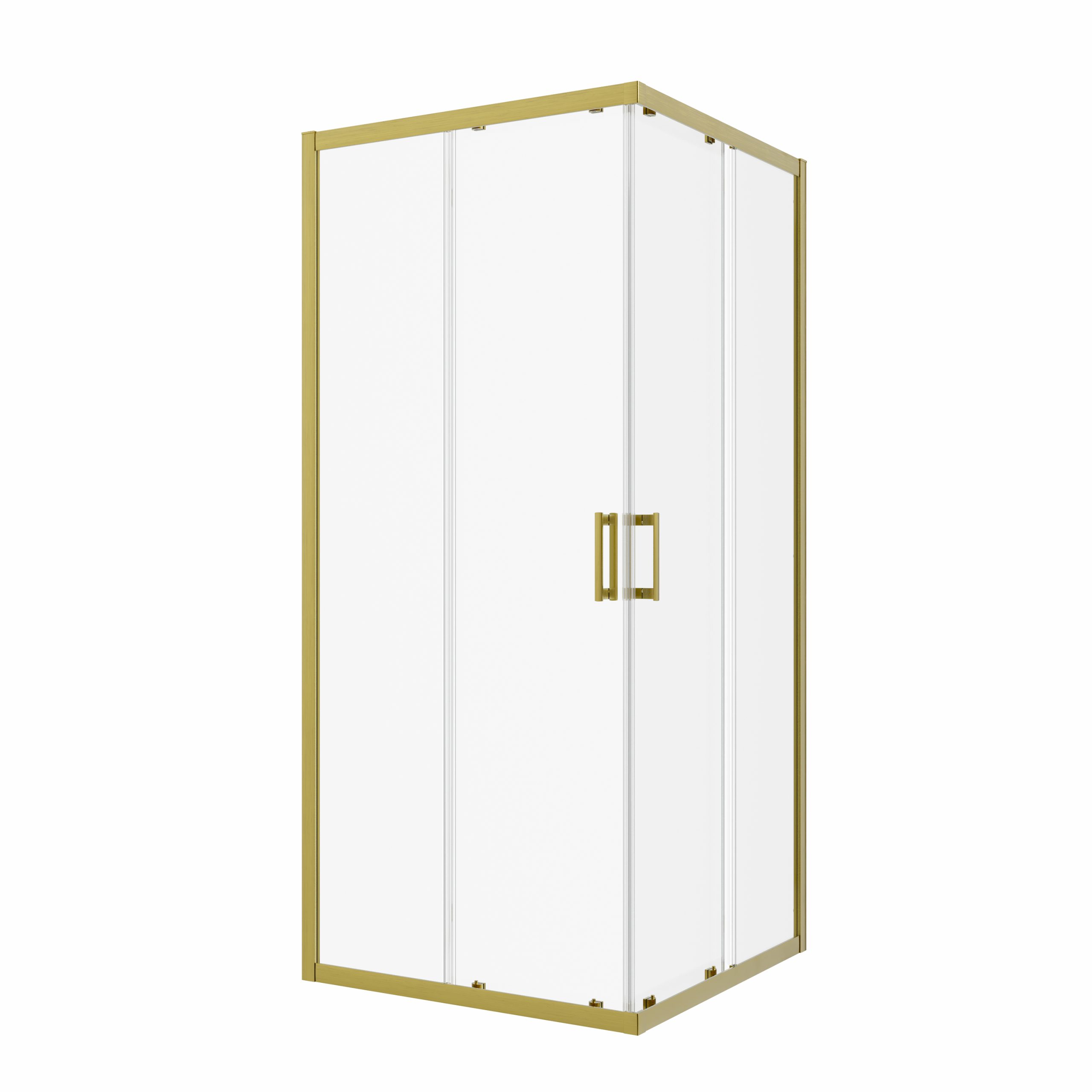 17253-1-1.jpg TK RAPIDO 90 BRUSHED GOLD KVADRATNA TUŠ KABINA 90X90X195 cm - Slika 1