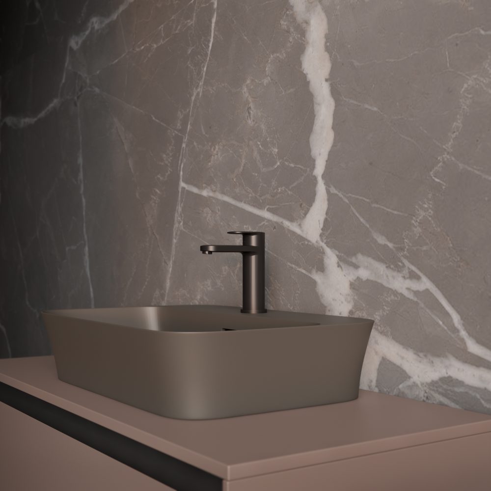 NEROLA MIJEŠALICA ZA UMIVAONIK GUN GRAY - Slika 2