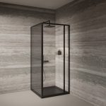 TK ROTA 80KV BLACK TUŠ KABINA 80x80x200cm - Slika 2